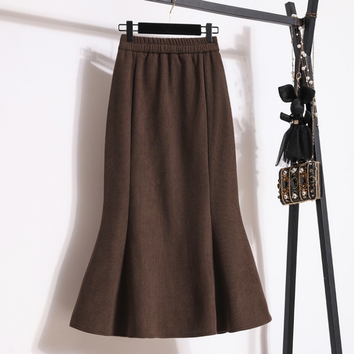 High waist package hip skirt long long skirt for women