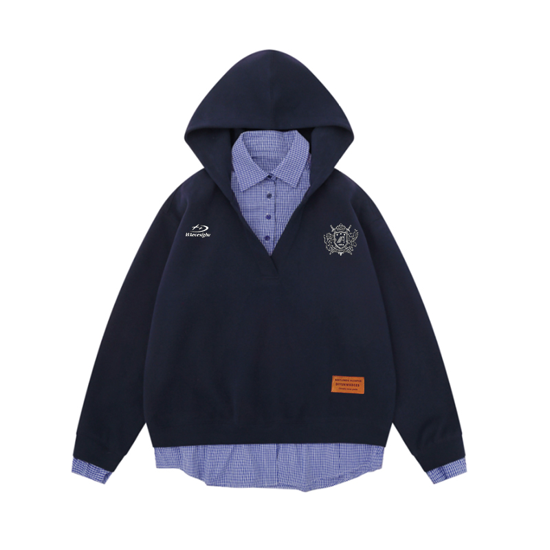 Plus velvet thermal tops hooded hoodie for women