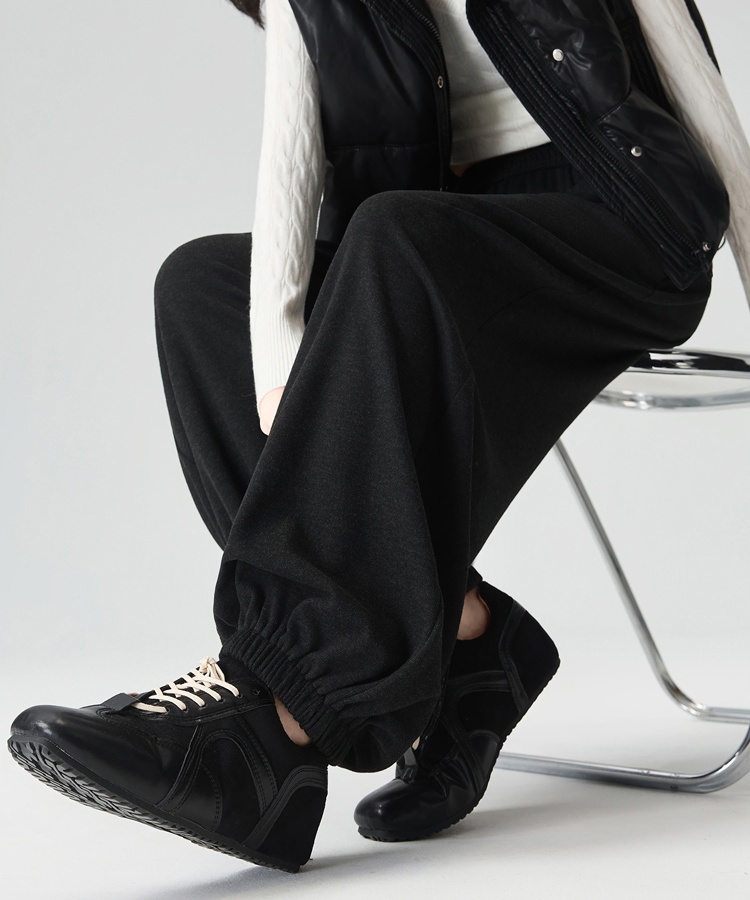 Cashmere loose casual pants slim bloomers for women