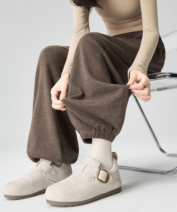 Cashmere loose casual pants slim bloomers for women