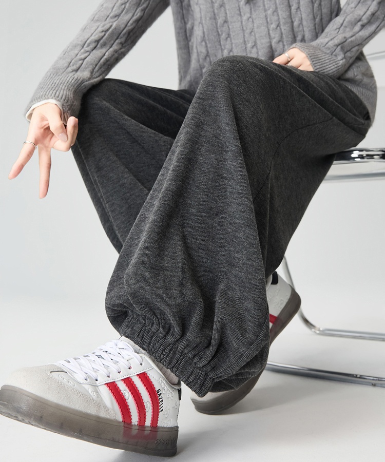 Cashmere loose casual pants slim bloomers for women