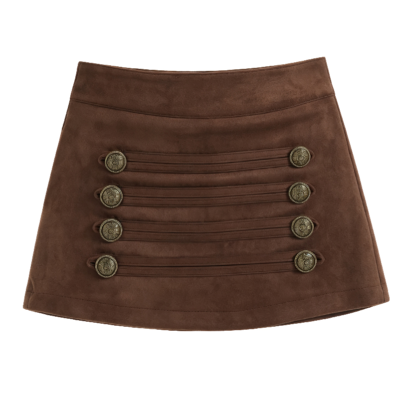 Slim suede skirt spicegirl short skirt for women