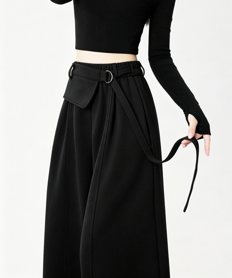 Casual autumn frenum pants high waist slim sweatpants