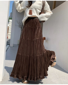 Big skirt skirt A-line long skirt for women