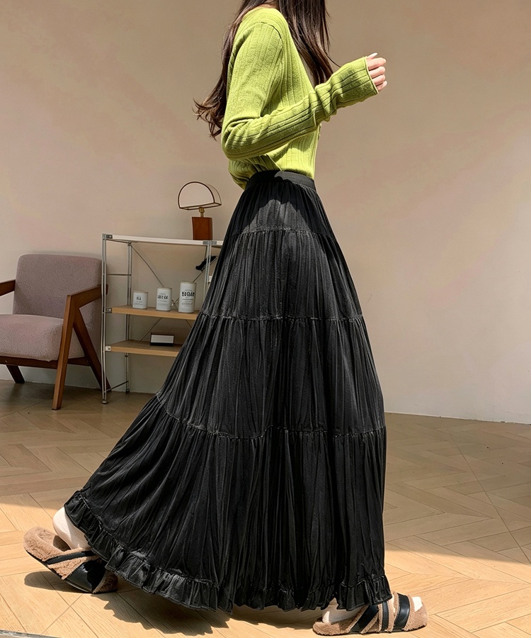Big skirt skirt A-line long skirt for women
