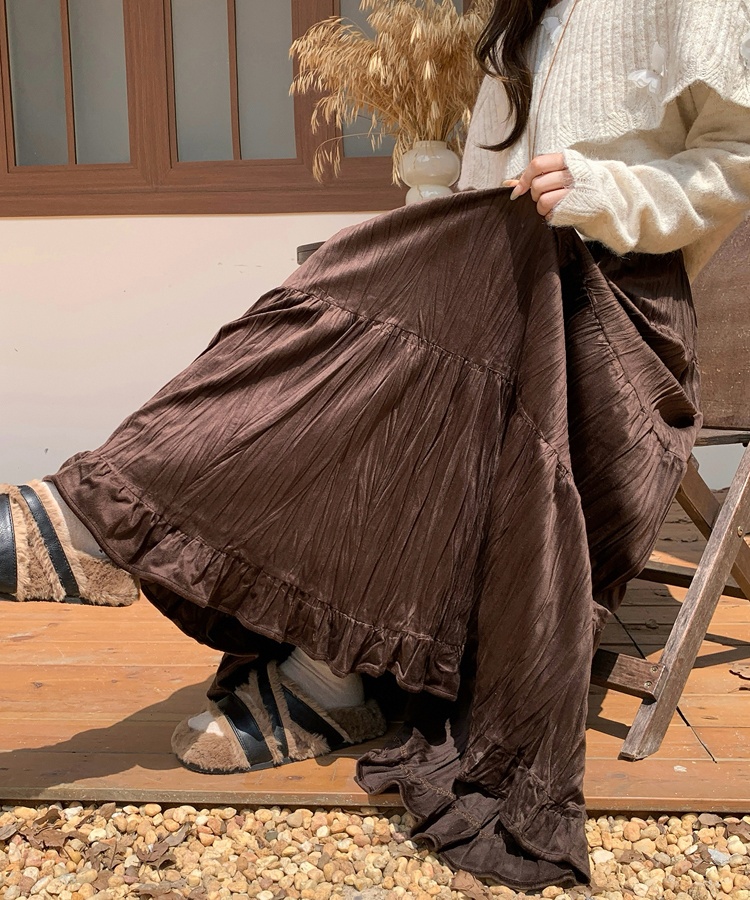 Big skirt skirt A-line long skirt for women