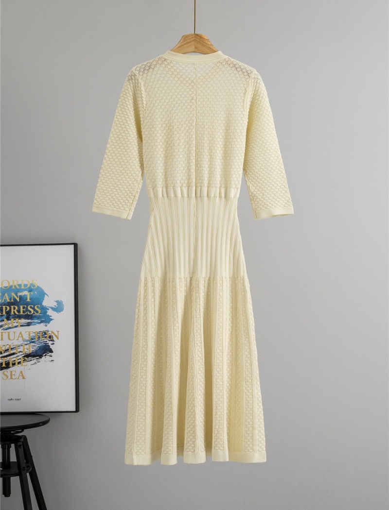 Autumn and winter slim knitted Korean style dress