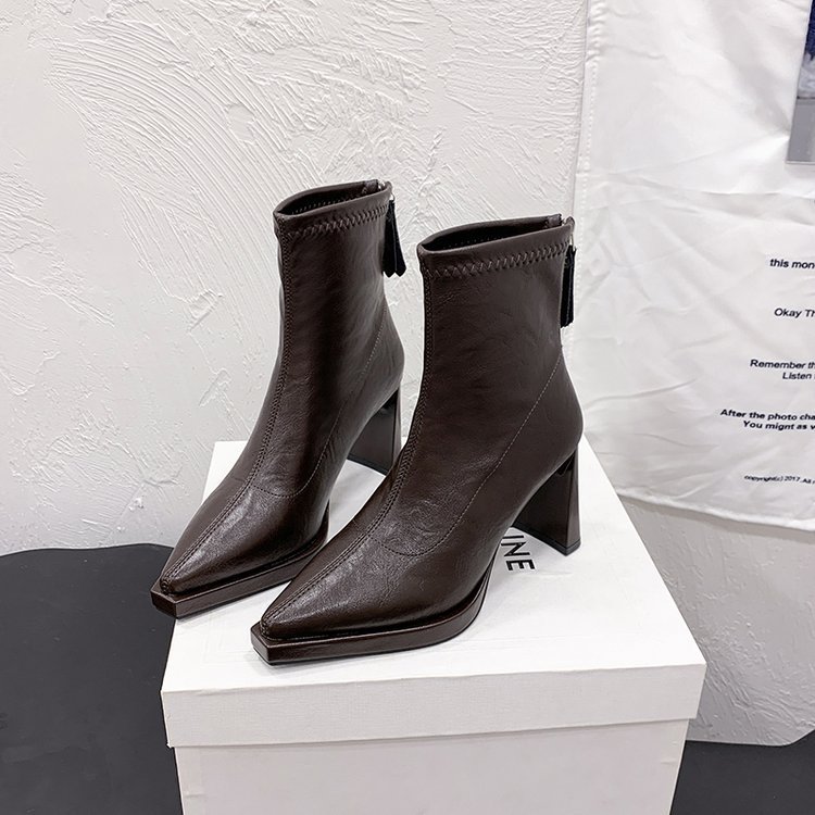 France style fashion winter martin boots thick lady platform