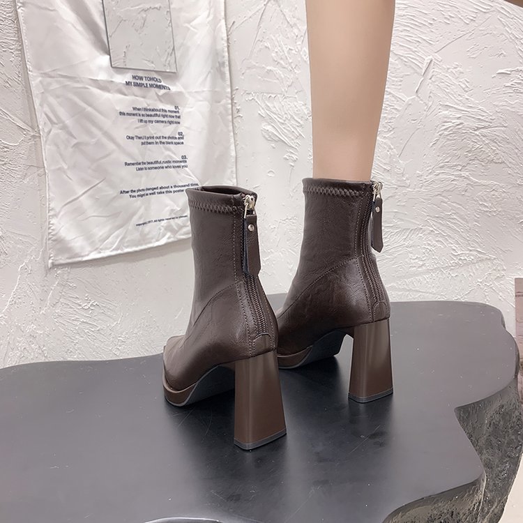 France style fashion winter martin boots thick lady platform