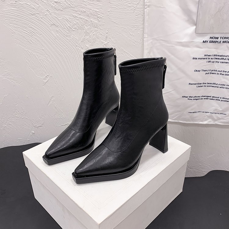 France style fashion winter martin boots thick lady platform