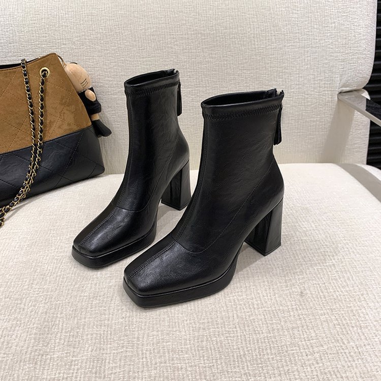 Lady thick martin boots winter France style boots for women