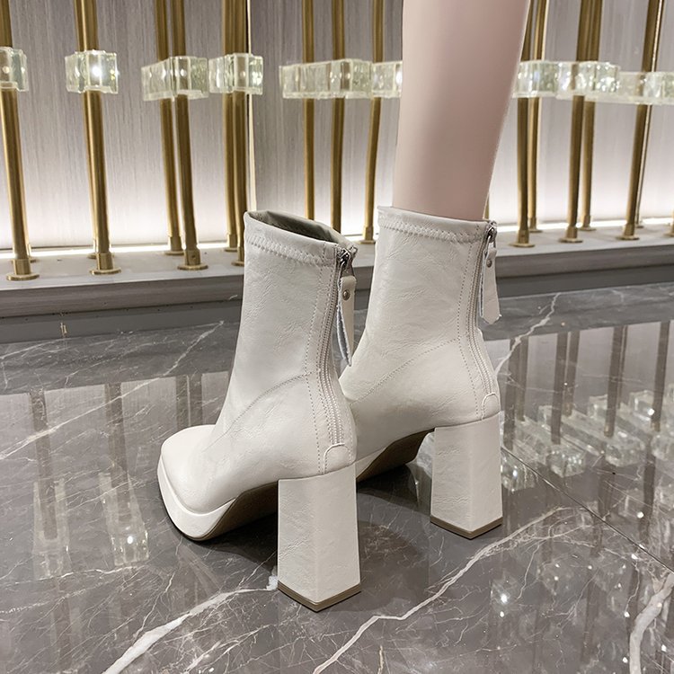 Lady thick martin boots winter France style boots for women