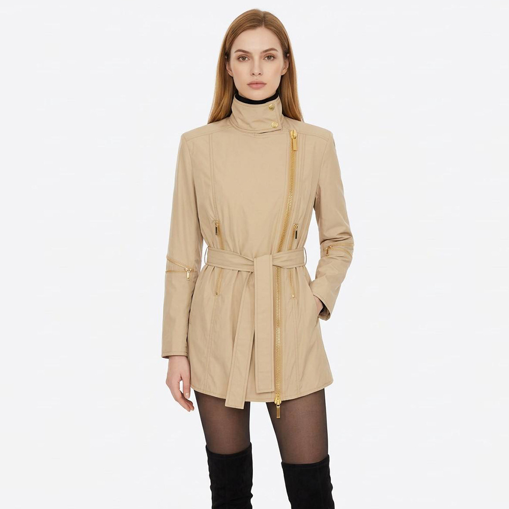 Long European style coat fashion windbreaker