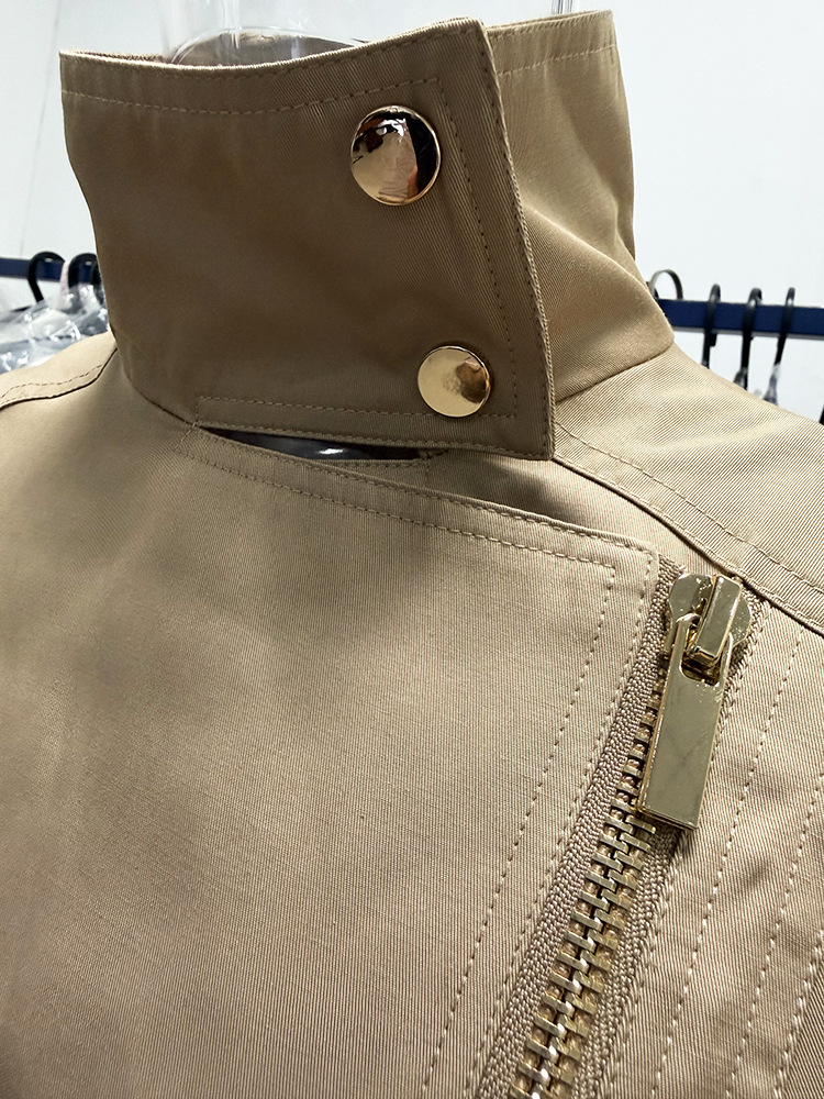 Long European style coat fashion windbreaker