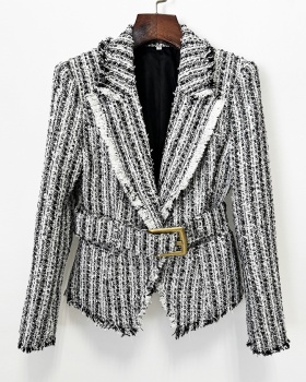 Slim European style coat autumn and winter jacket