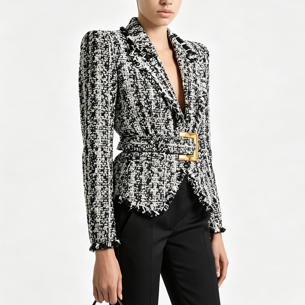 Slim European style coat autumn and winter jacket