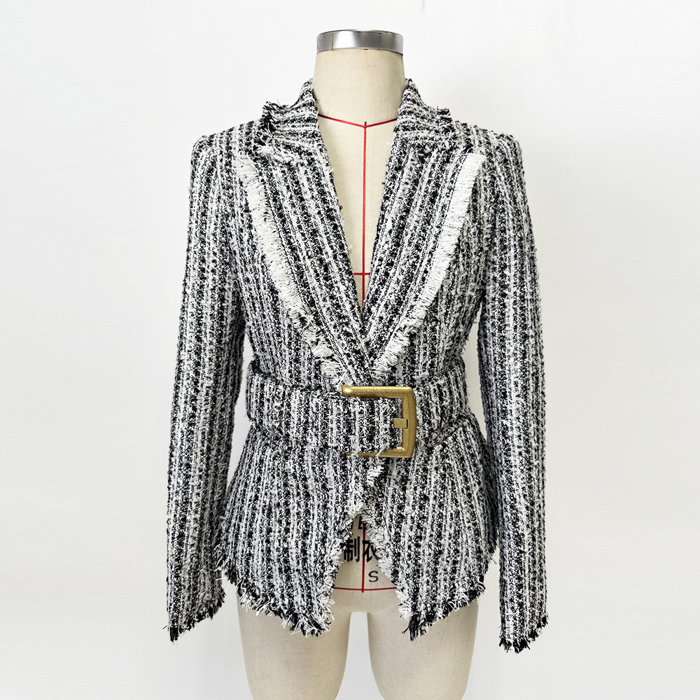 Slim European style coat autumn and winter jacket
