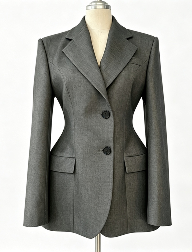 Long sleeve slim coat temperament business suit