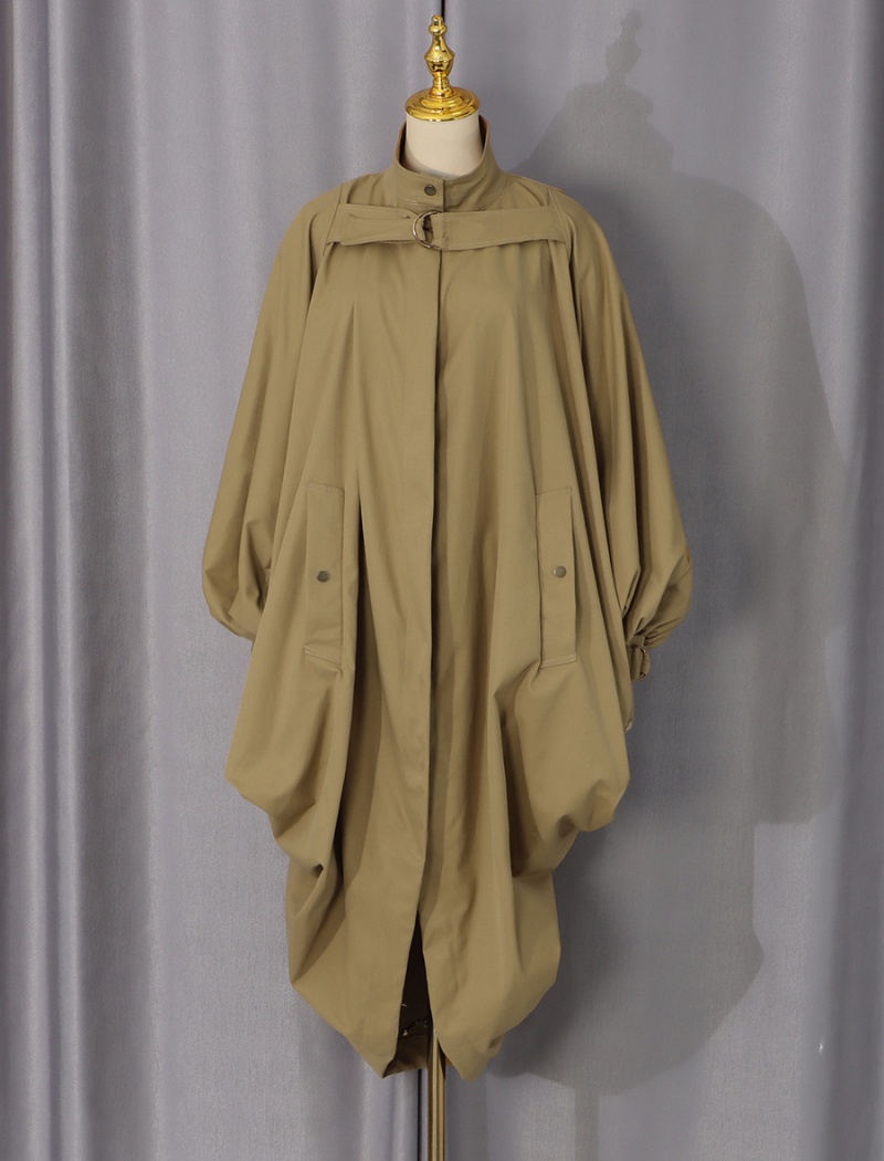 Autumn fold windbreaker fashion loose coat for women