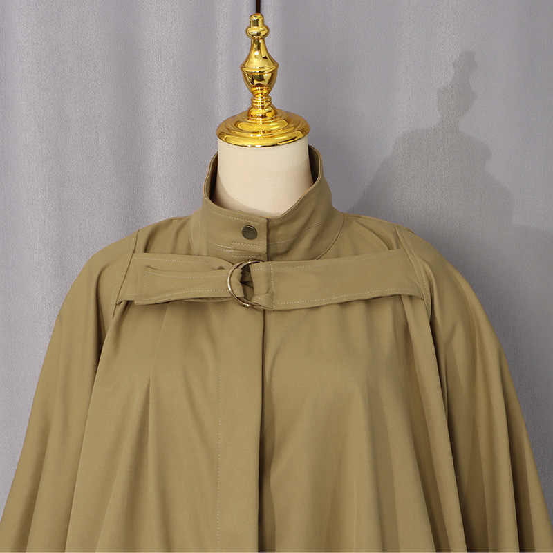 Autumn fold windbreaker fashion loose coat for women