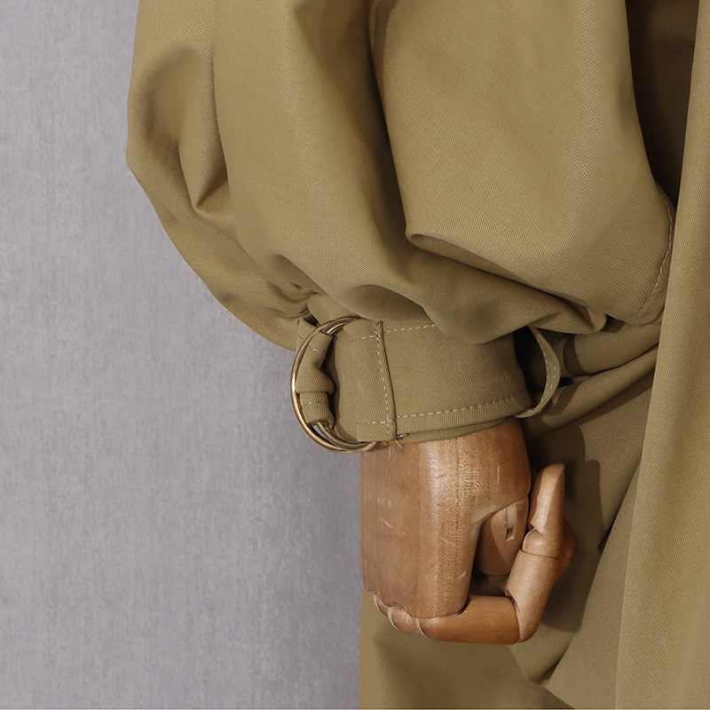 Autumn fold windbreaker fashion loose coat for women