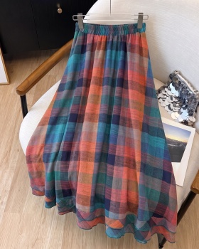 High waist Japanese style A-line skirt for women