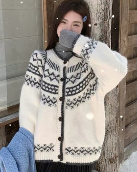 Retro autumn tops lazy Korean style sweater