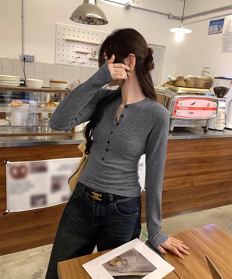 Inside the ride tops bottoming shirt for women