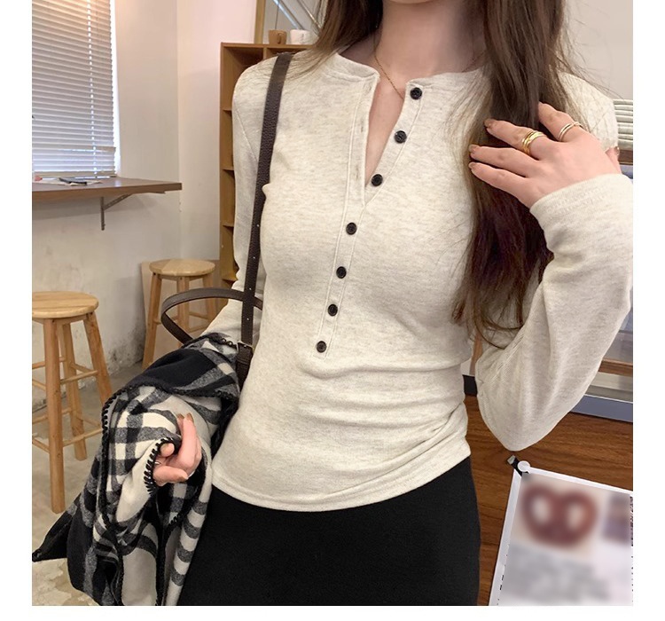 Inside the ride tops bottoming shirt for women