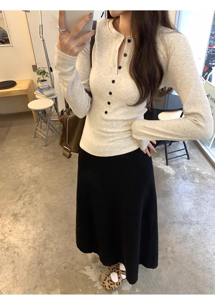 Inside the ride tops bottoming shirt for women