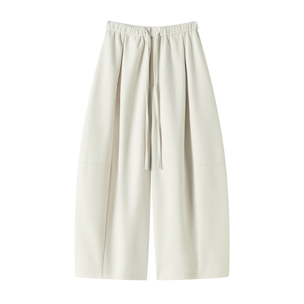 Nine tenths cashmere pants Casual wide leg pants for women