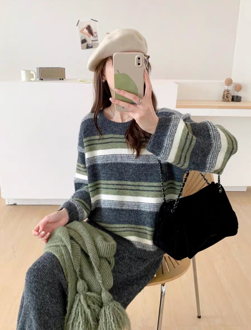 Slim shawl Korean style skirt 3pcs set