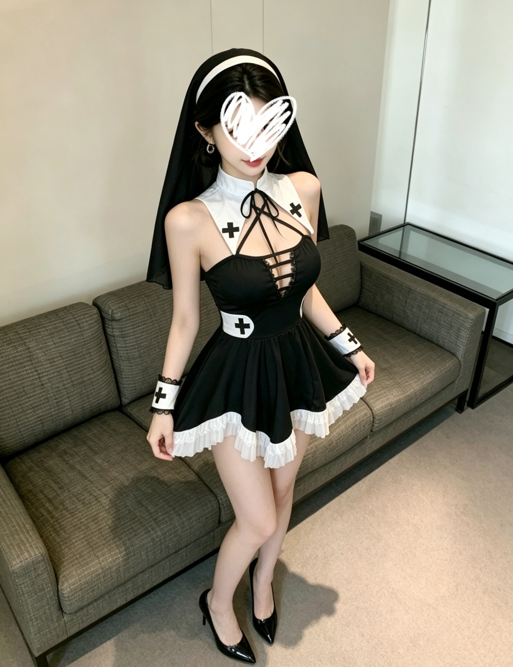 Sexy fashion sling short dress for women