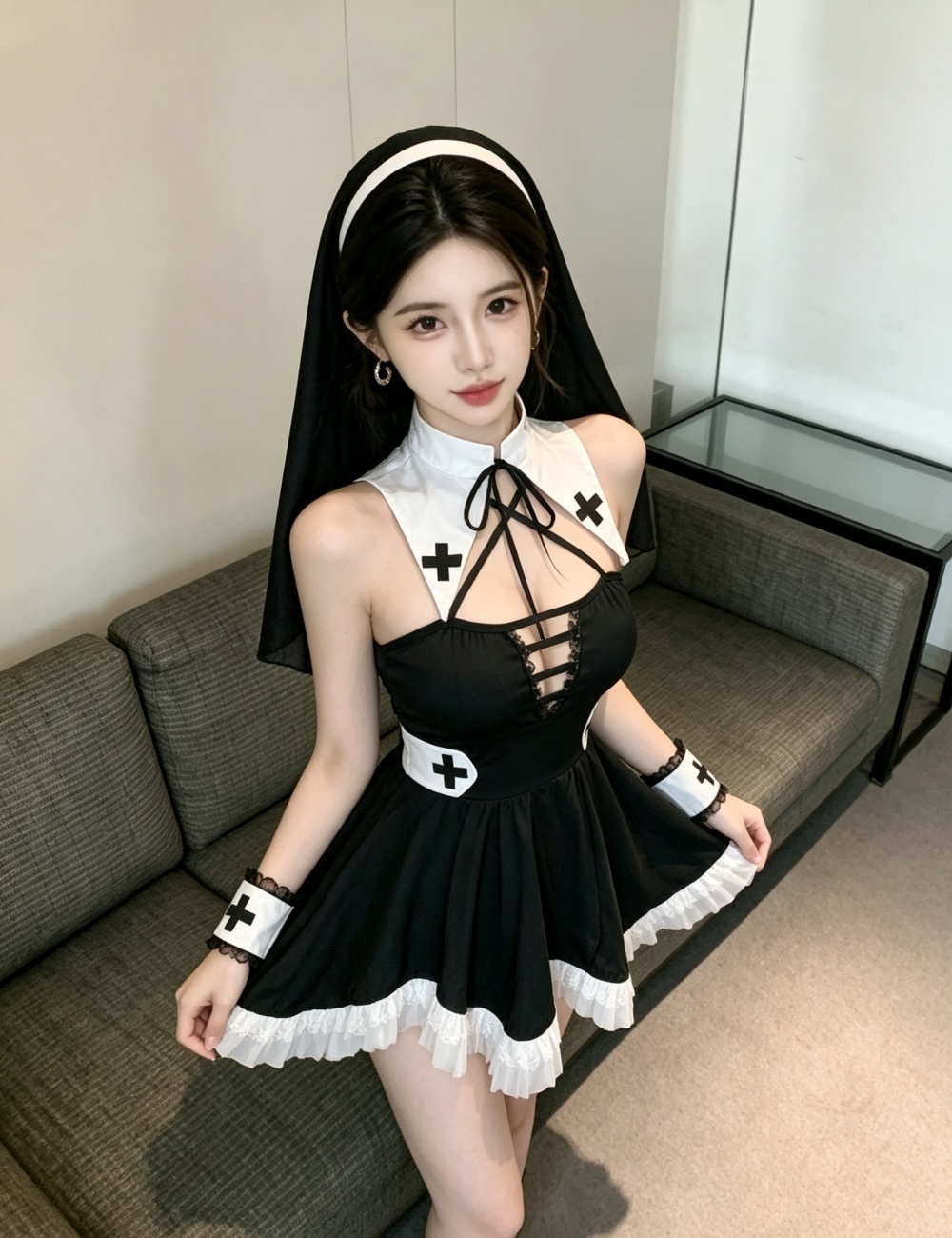 Sexy fashion sling short dress for women