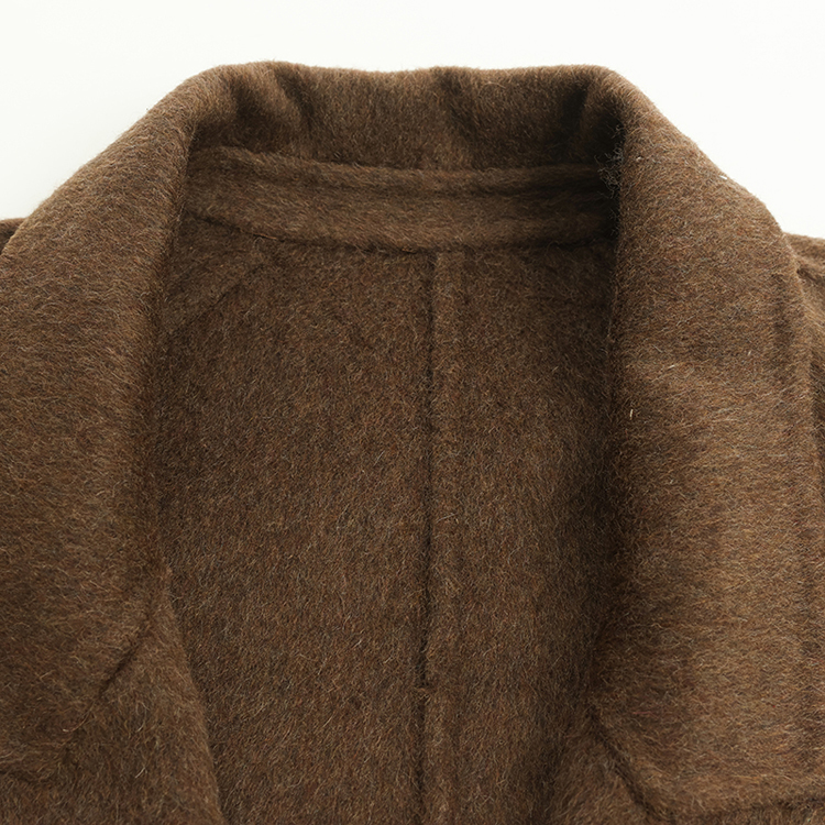 Exceed knee long two-sided wool coat winter woolen slim woolen coat