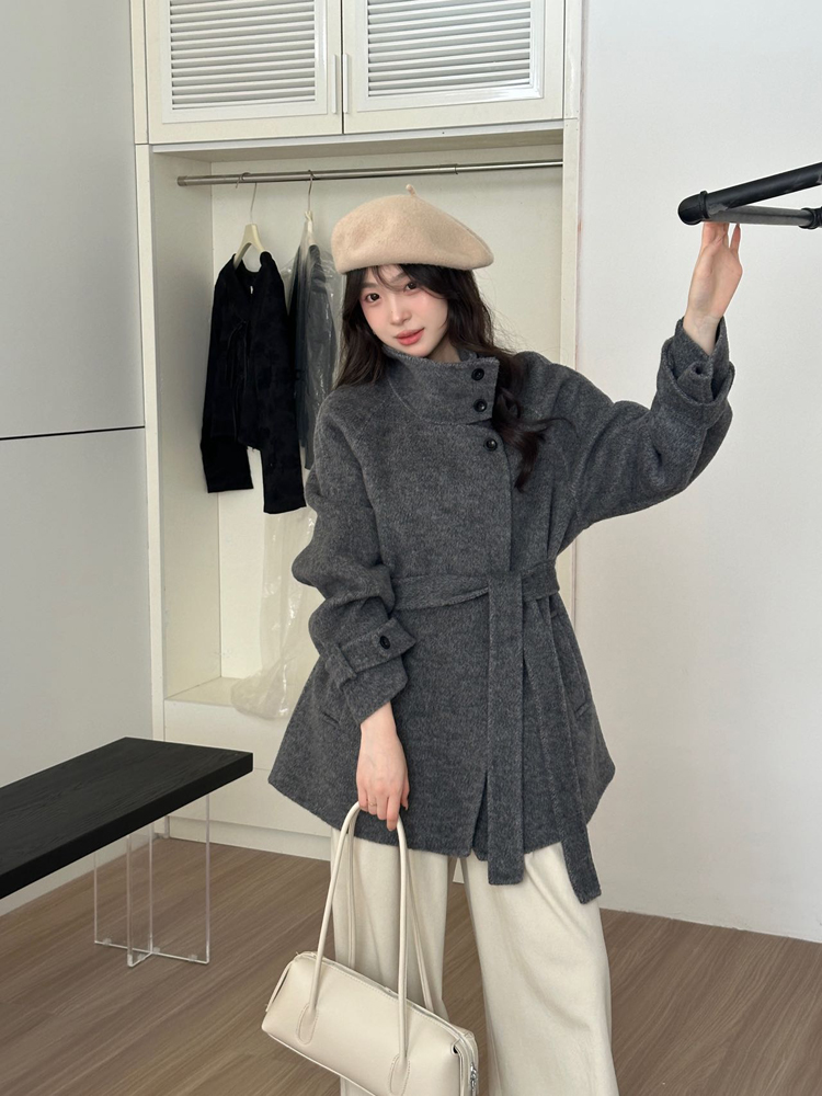Short Korean style overcoat small fellow woolen coat