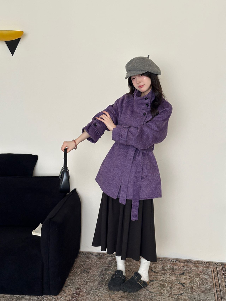 Short Korean style overcoat small fellow woolen coat