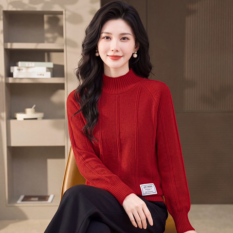 Autumn and winter tops bottoming sweater for women