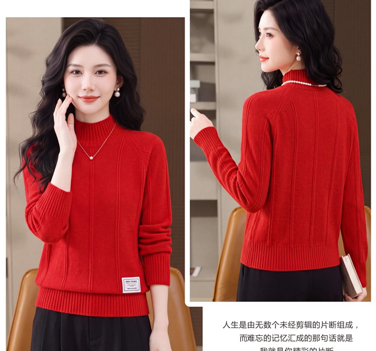 Autumn and winter tops bottoming sweater for women