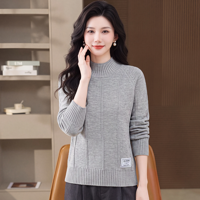 Autumn and winter tops bottoming sweater for women