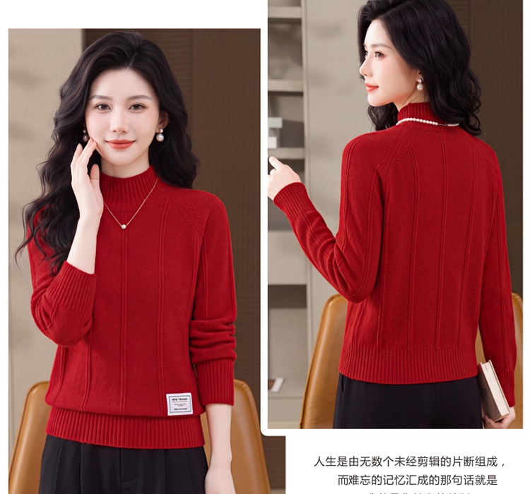 Autumn and winter tops bottoming sweater for women
