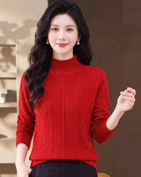 Thick sweater half high collar bottoming shirt