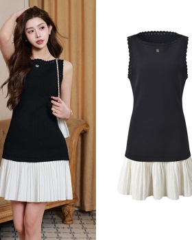 Skirt hem spring and summer fashion dress
