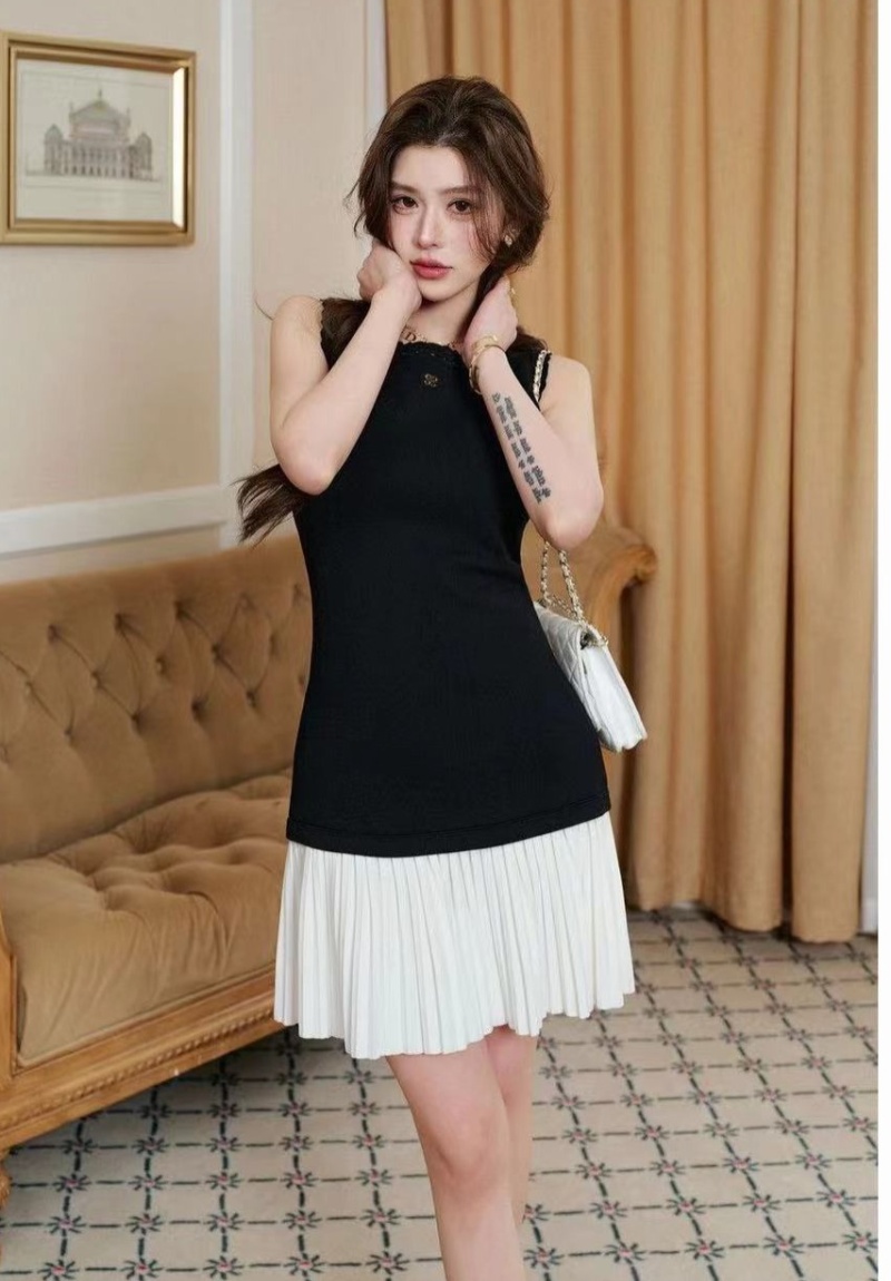 Skirt hem spring and summer fashion dress