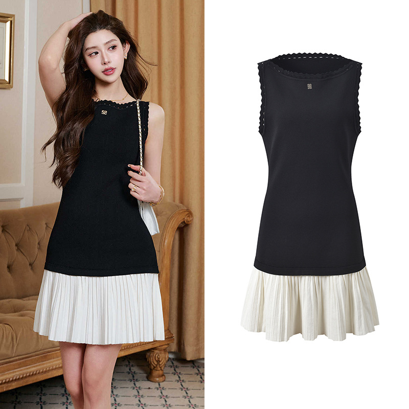 Skirt hem spring and summer fashion dress