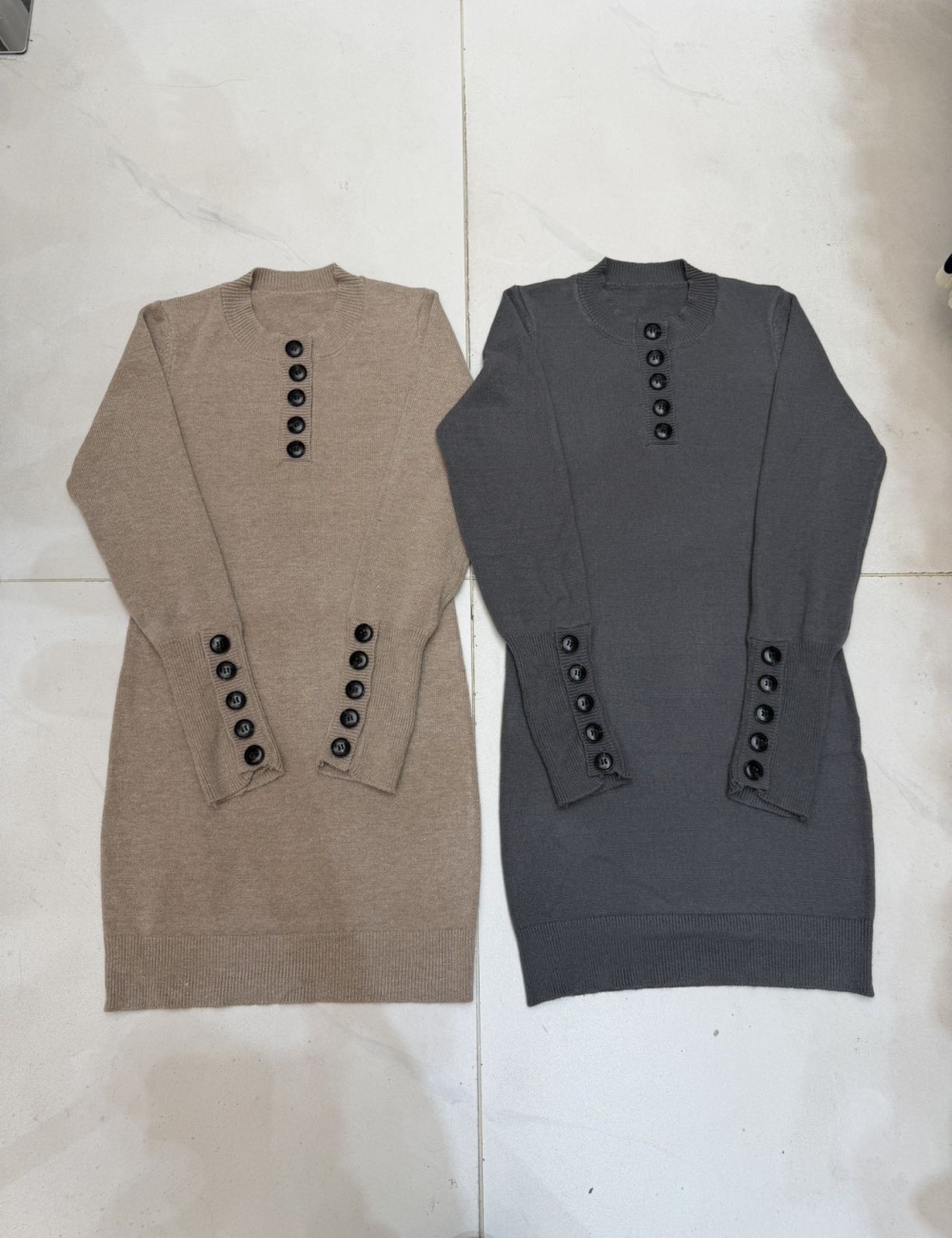 Winter spicegirl fashion T-back slim single-breasted dress