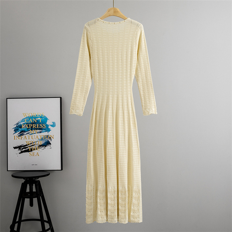 Long sleeve long dress Korean style autumn long dress