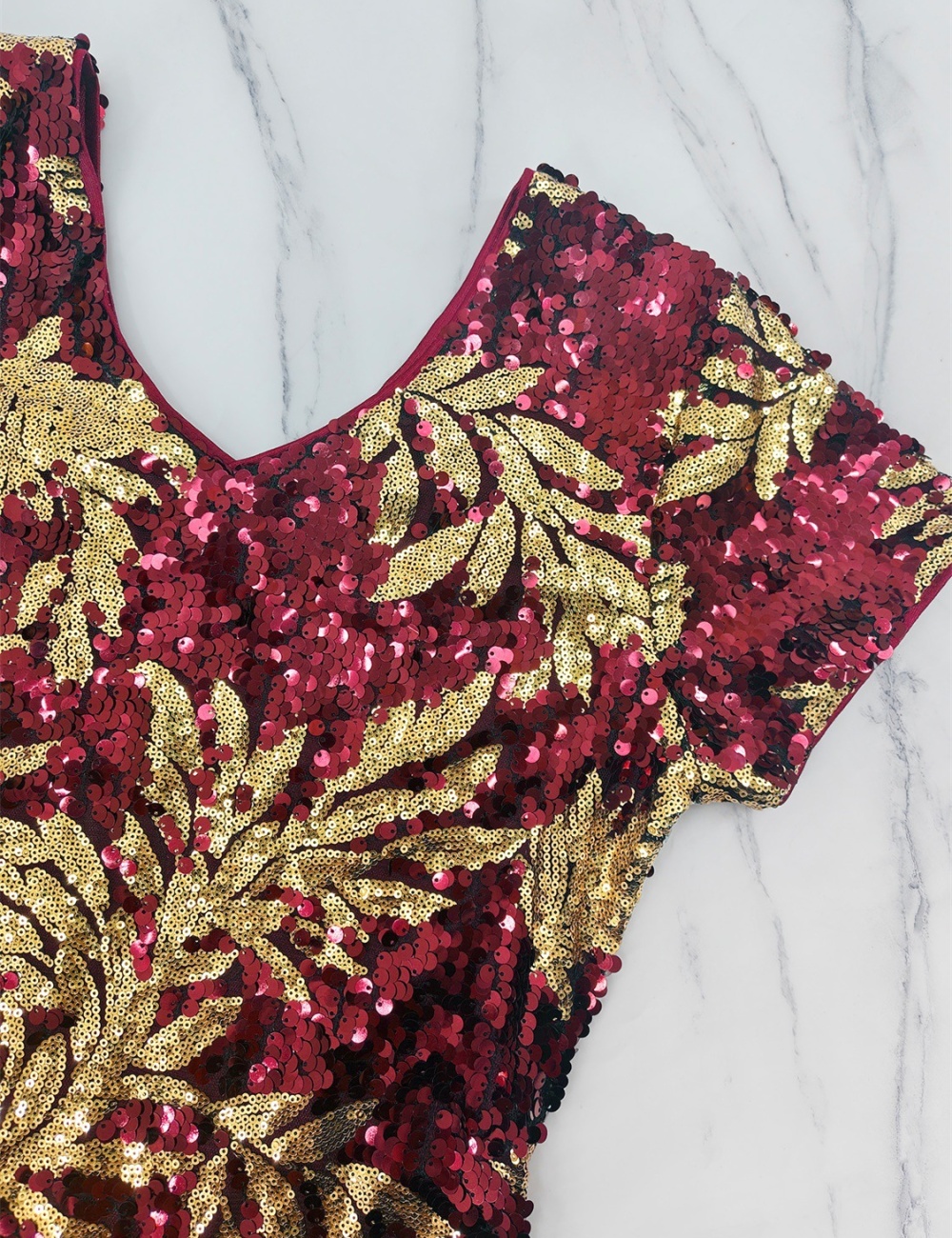 Temperament slim fashion elegant sequins dress for women