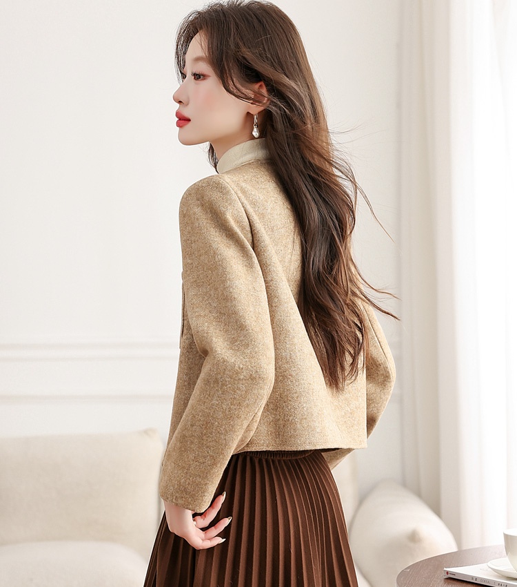Chanelstyle autumn jacket fashionable thick tops for women