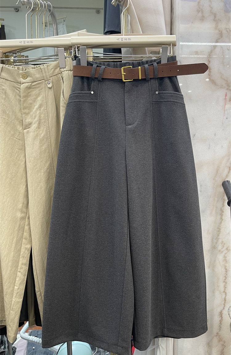 Woolen pants nine tenths casual pants for women